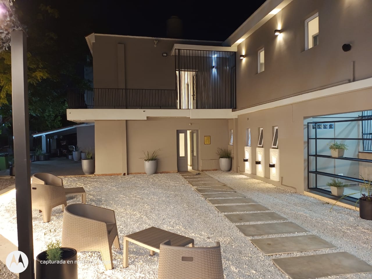 Residencia durante la noche